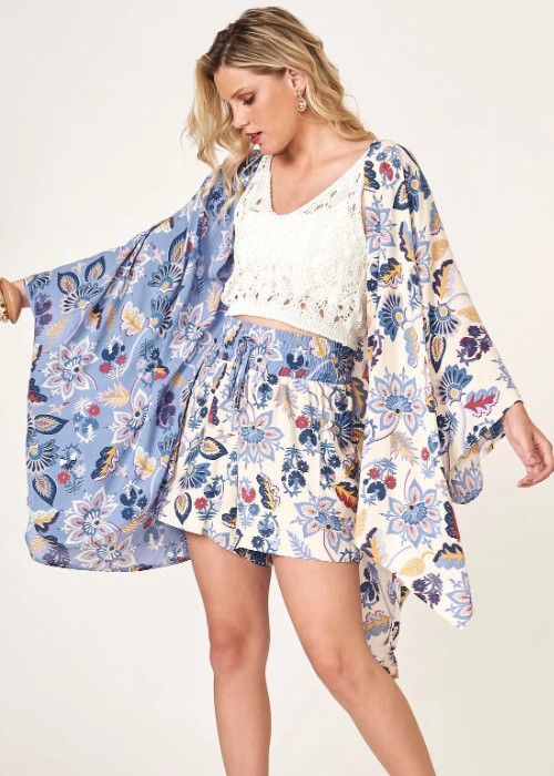 Imagem Kimono feminino floral liza