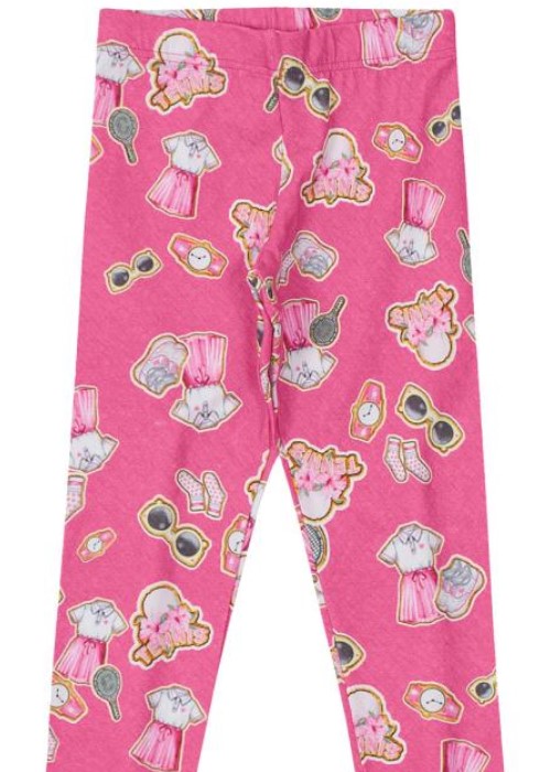 Imagem Legging feminina infantil estampada rosa