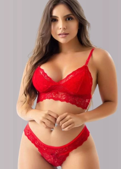 Imagem Lingerie feminina de renda sem bojo