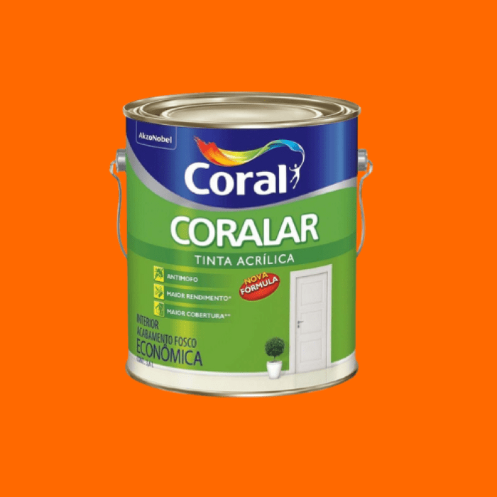 Tinta Acrílica Para Parede Coralar Econômico - Coral Tinta Acrílica Para Parede Coralar Econômico - Coral