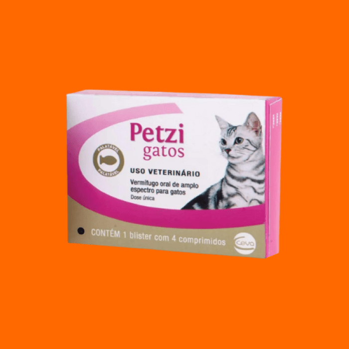 Vermífugo Palatável Petzi Gatos - Ceva