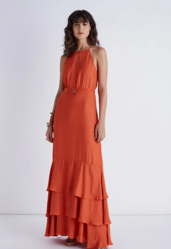 Imagem Vestido Terracota Longo Anna