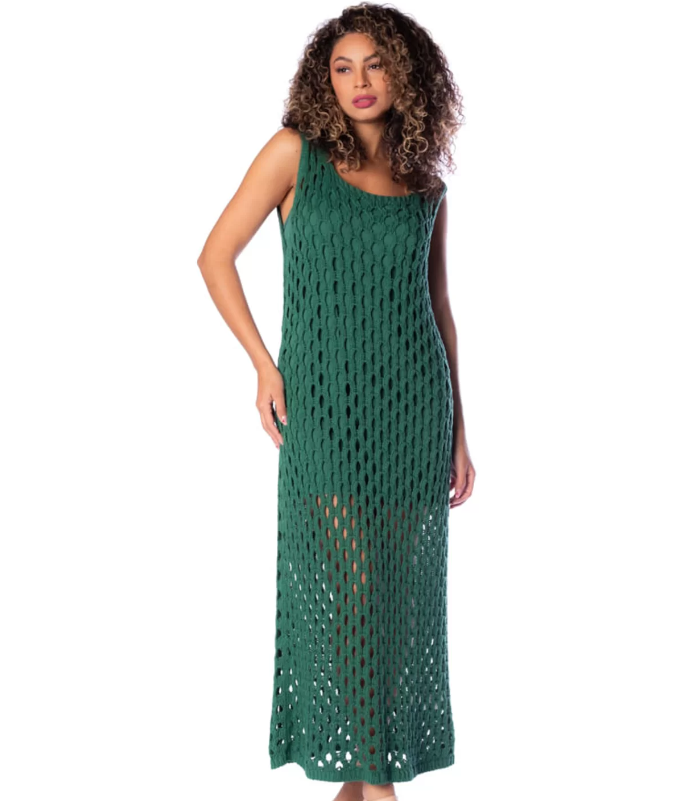 Imagem Vestido De Crochê Longo Biamar Verde