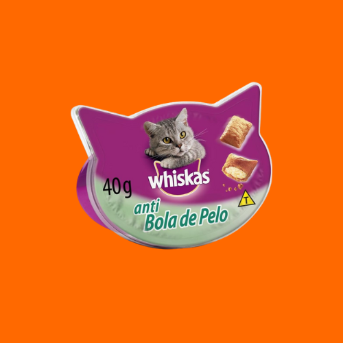 Petisco Anti Bola de Pelo Para Gatos, Adultos, - Whiskas