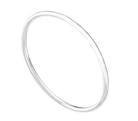 Imagem Anel feminino de prata liso