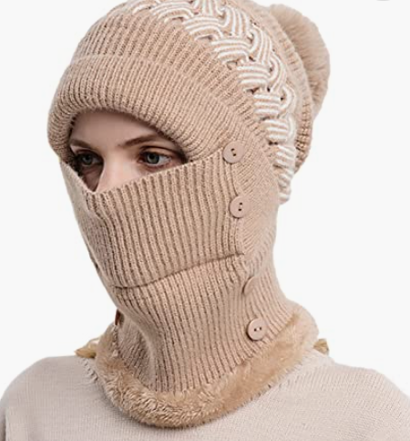 Imagem Gorro feminino com cachecol 