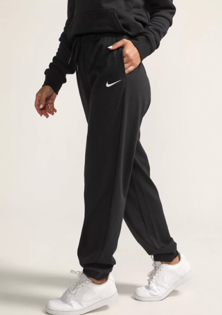 Calças De Moletom Femininas: Modelo Nike Preta Imagem Calças De Moletom Femininas Nike Preta