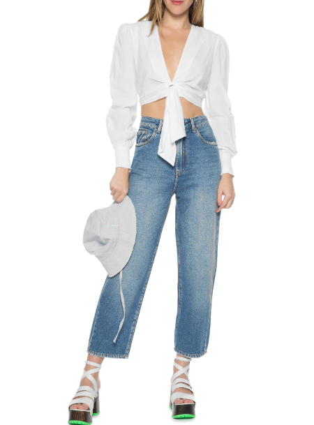 Imagem Blusa branca de Voil