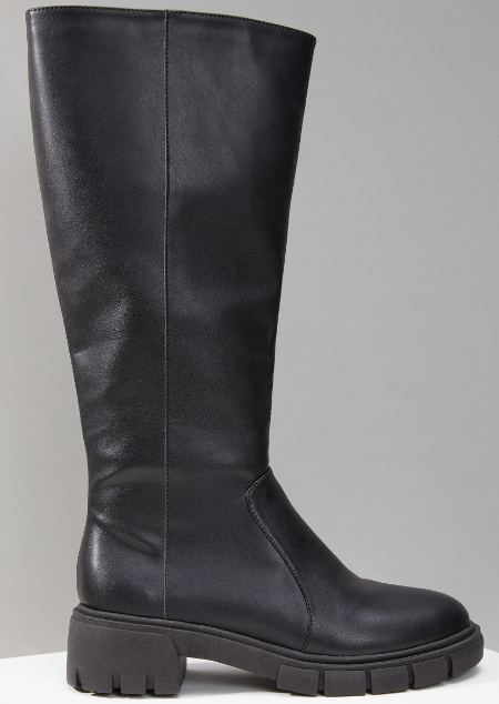 Imagem Botas femininas cano longo sola chunky