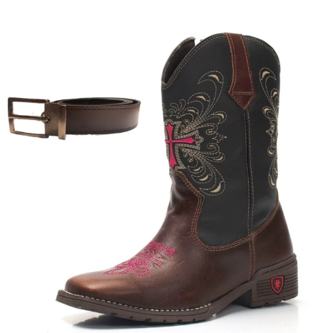 Imagem Bota Feminina Country Texana Infantil