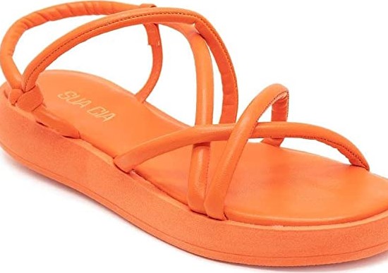 Imagem Sandália Laranja Rasteira Sua Cia