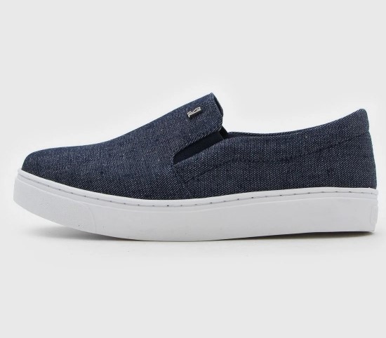 Imagem Tênis Slip On Feminino Santa Lolla Comfort Azul