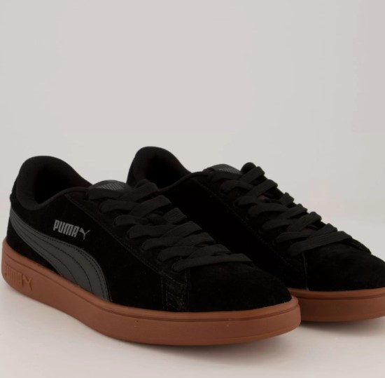 Imagem Tênis Preto Feminino Puma Smash V2 WNS