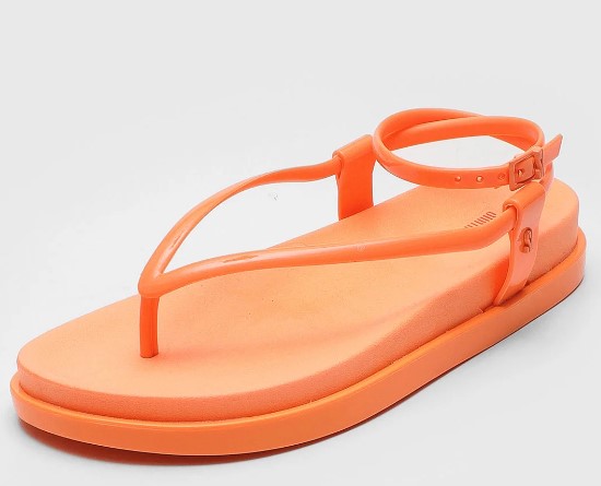 Imagem Sandália Laranja Rasteira Santa Lolla