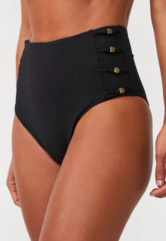 Imagem Biquíni Renner Hot Pants Poliamida Com Detalhes Na Lateral Preto