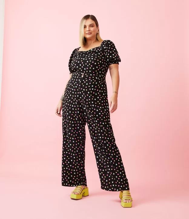 Imagem Calça pantalona plus size preta