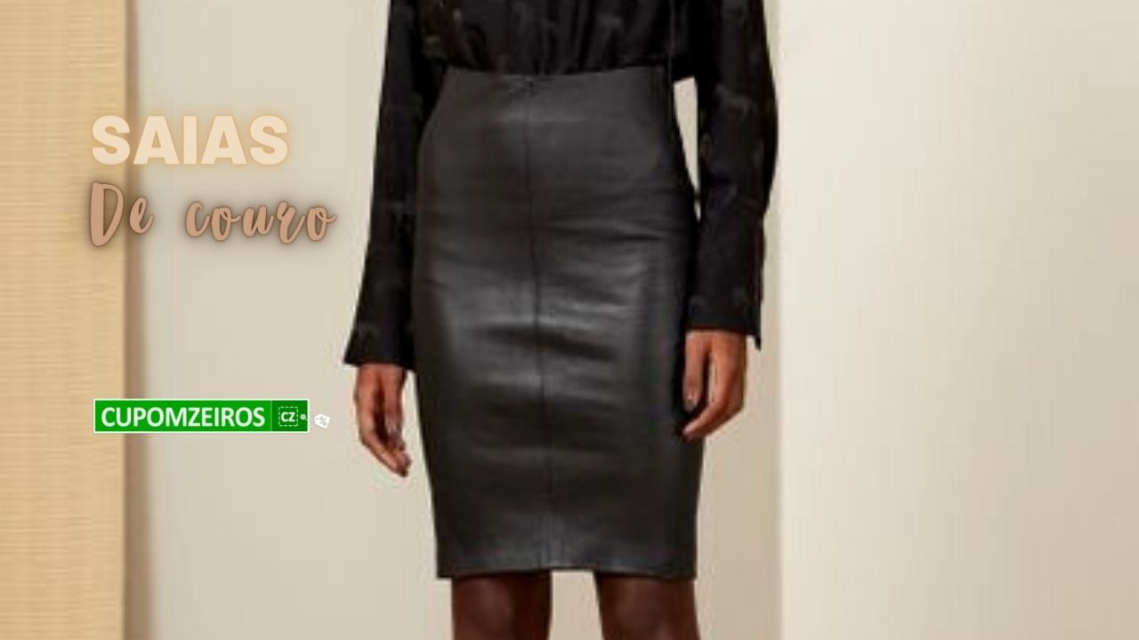 Saias de Couro: 15 Looks para ficar Elegante e Confortável!