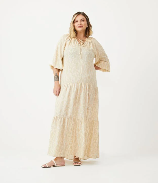 Imagem Vestido Plus Size Bege