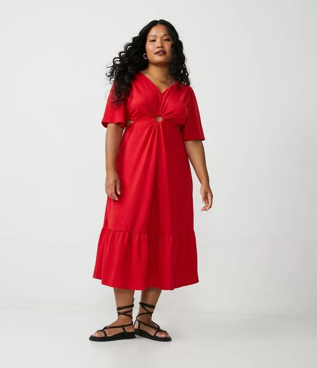 Imagem Vestido Plus Size Vermelho