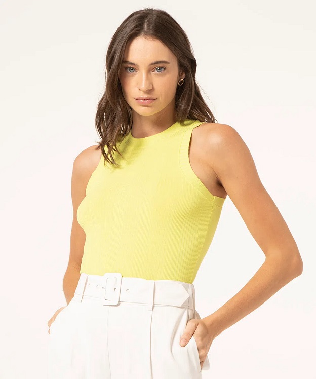 Imagem Blusa Neon Canelada Regata