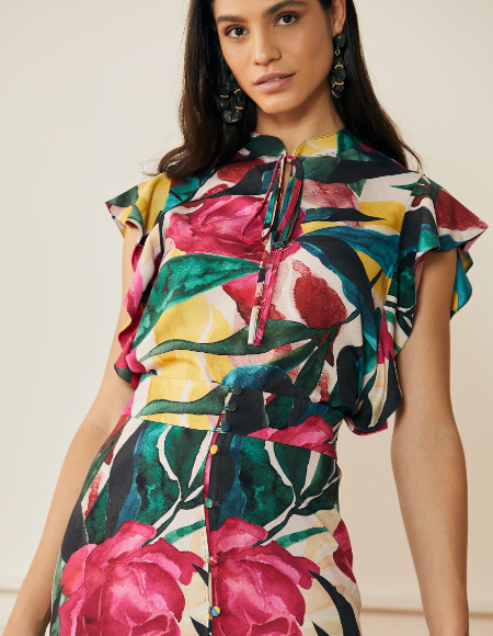 Imagem Blusa gola alta estampada