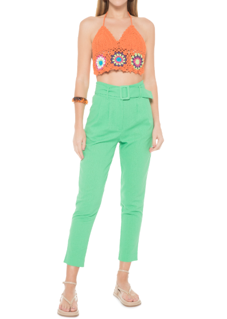 Imagem Blusa de crochê feminina moderna La Chocolê