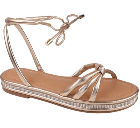 Imagem Sandália Bebecê amarração rasteira