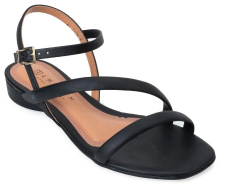 Imagem Sandália Ramarim rasteira preta