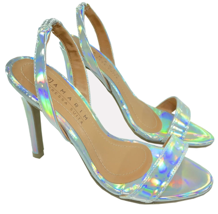 Imagem Sandálias Ramarim salto fino furta-cor