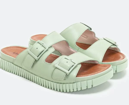 Imagem Sandálias ortopédicas bonitas papete verde