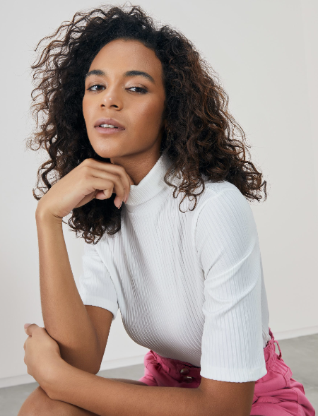 Imagem Blusa térmica feminina canelada gola