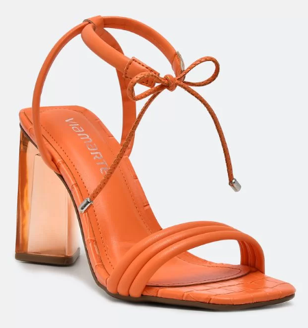 Imagem Sandália Via Marte de salto acrílico