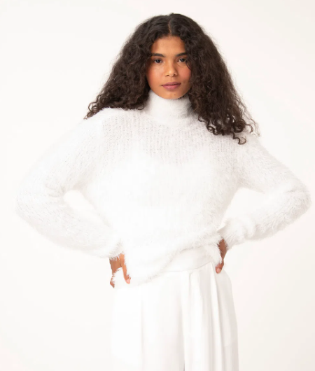 Imagem Blusa térmica feminina peluciada branca