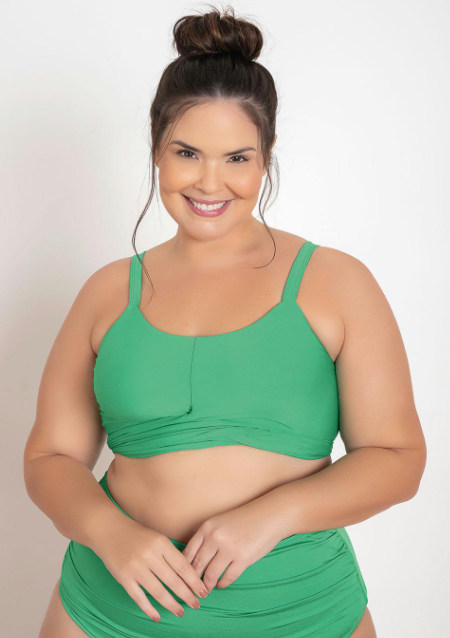 Imagem Biquíni Plus Size De Cintura Alta Marguerite