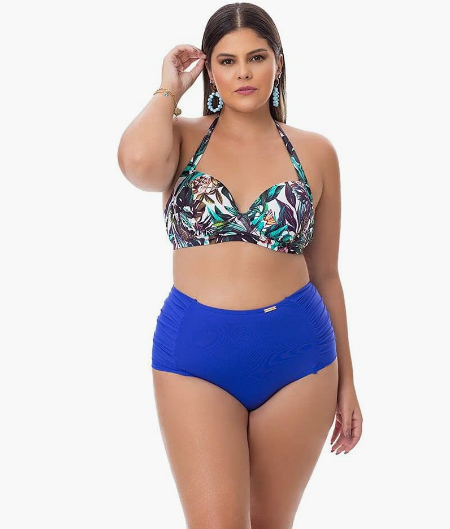 Imagem Biquíni (calcinha) plus size neon borboleta