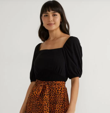 Imagem Blusa preta em algodão