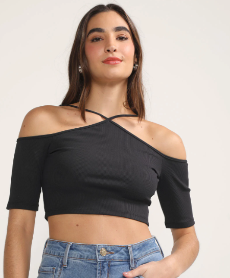 Imagem Blusa preta Lança Perfume