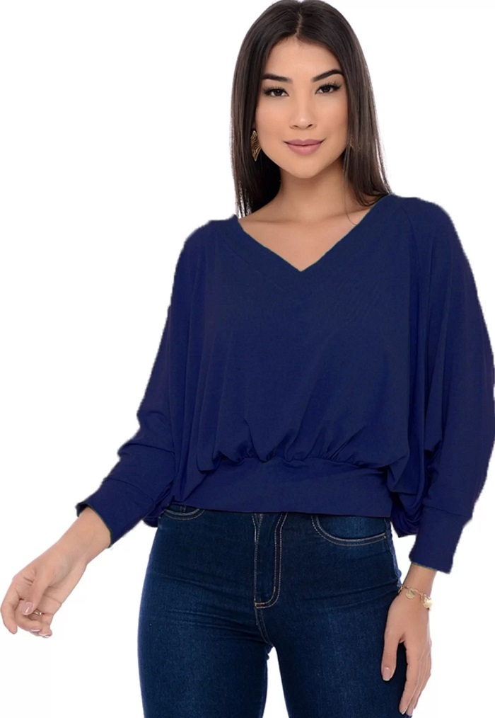 Imagem Blusas Manga Longa Morcego