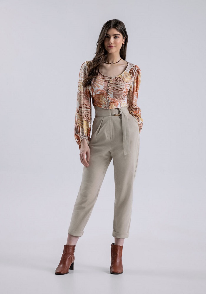 Imagem Blusa Manga Longa Cropped