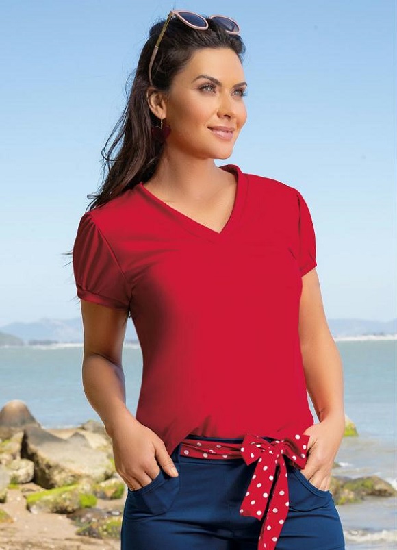 Imagem Blusa Vermelha Helenca