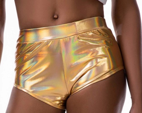 Imagem Short Metalizado Dourado Curto