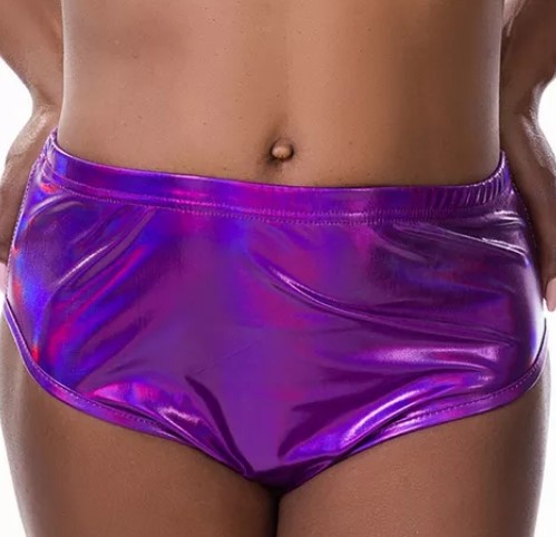Imagem Hot Pants Neon Purple Holográfico