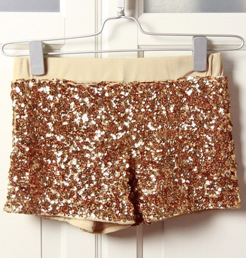 Imagem Short Dourado Lantejoula Legging