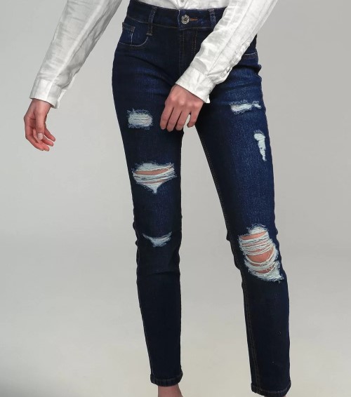 Imagem Calça Tumblr Jeans Skinny Azul