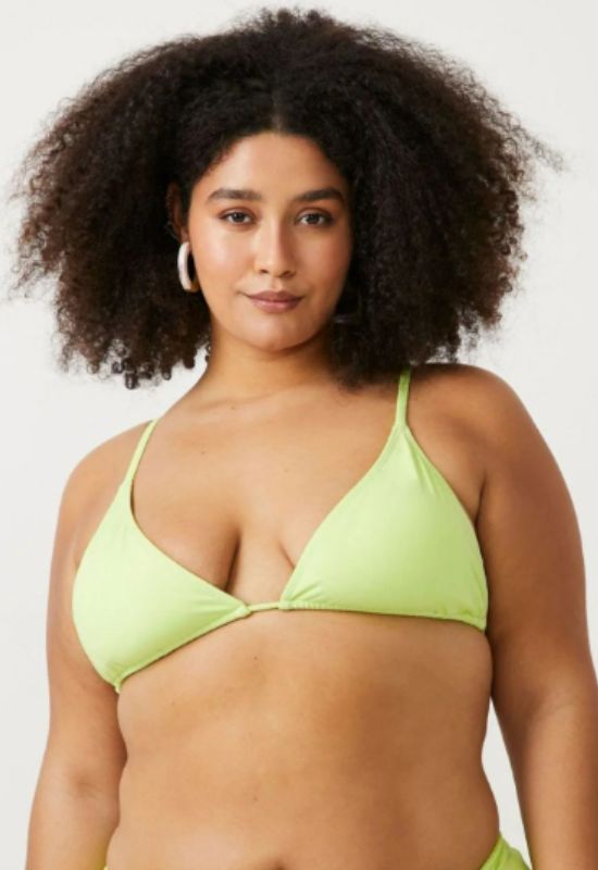 Imagem Biquíni Neon Plus Size Top Cortininha Em Poliamida