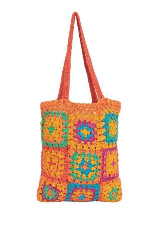 Imagem Bolsa Grande De Praia Gabriela Crochet Floral