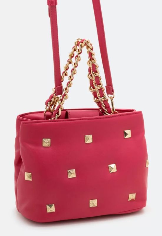 Imagem Bolsa Renner Média Satchel com Alça de Corrente e Spikes Metálicos