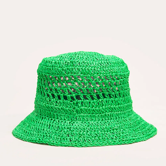 Imagem Chapéu Bucket Crochê Palha - Verde