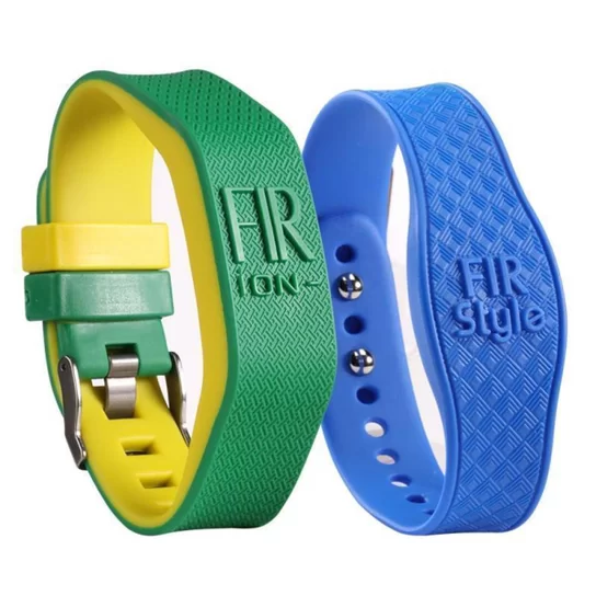 Imagem Kit Pulseira Magnética Fir Íon Bracelete Brasil Verde/Amarelo +  Azul) E-Energy By Nipponflex 