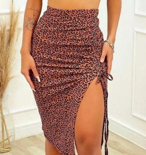 Imagem Saia Animal Print Midi Tigre